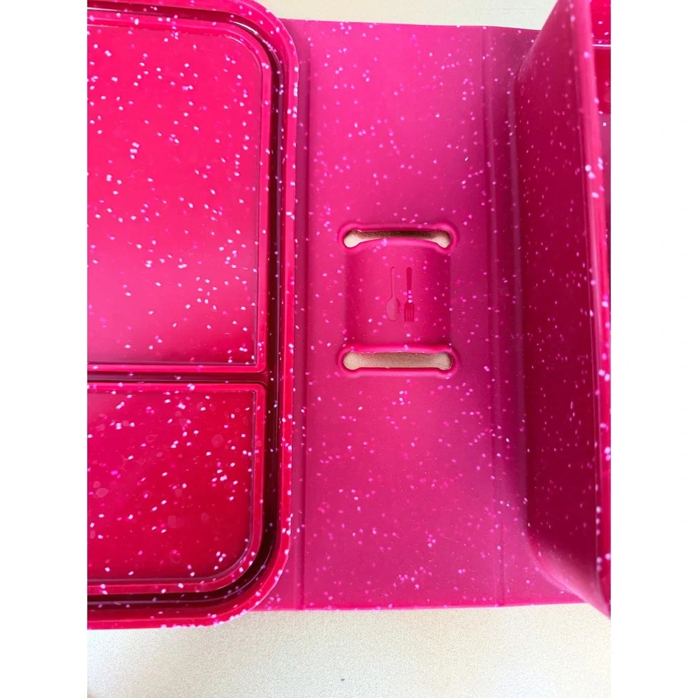 Silipint Silicone 45 oz Go Go Bento‎ Box Red Speckle